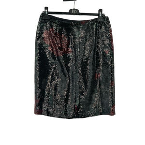 Kay Unger New York Women’s Lined Evening Black/Red Sequin Pencil Skirt Size‎ 10